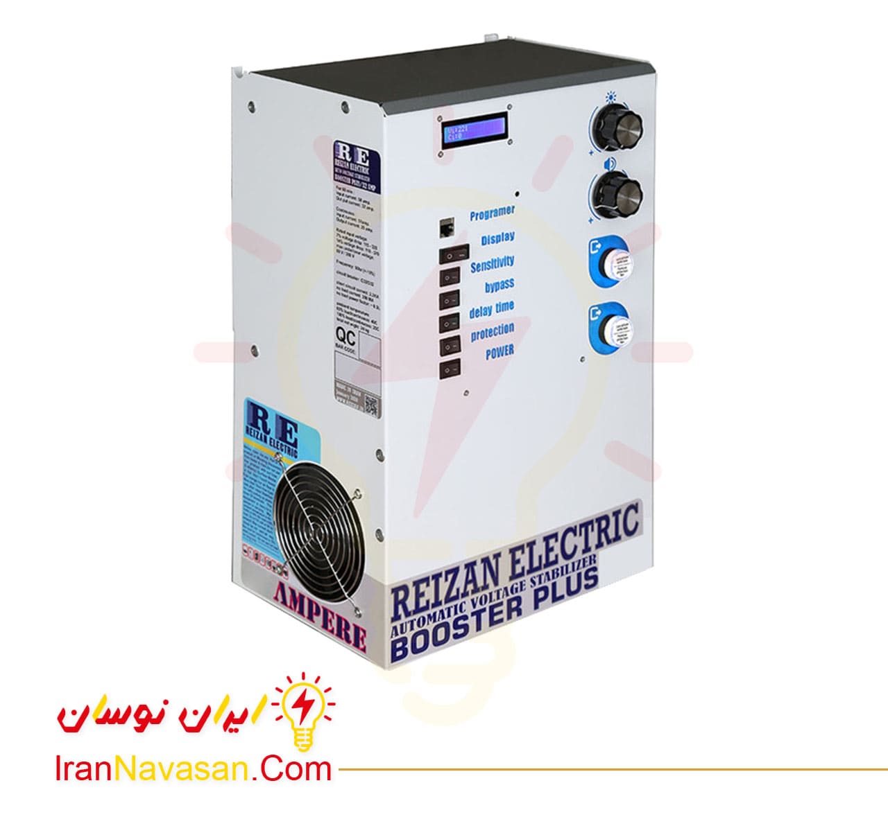 استابلایزر 15000 ولت آمپر هوشمند ریزان - کل منزل - ماینر - دستگاه های حساس - تیپ A و B-Smart Stabilizer 15000 VA Rizan - All Home -Miner - Sensitive Devices - Type A B irannavasan-pic1