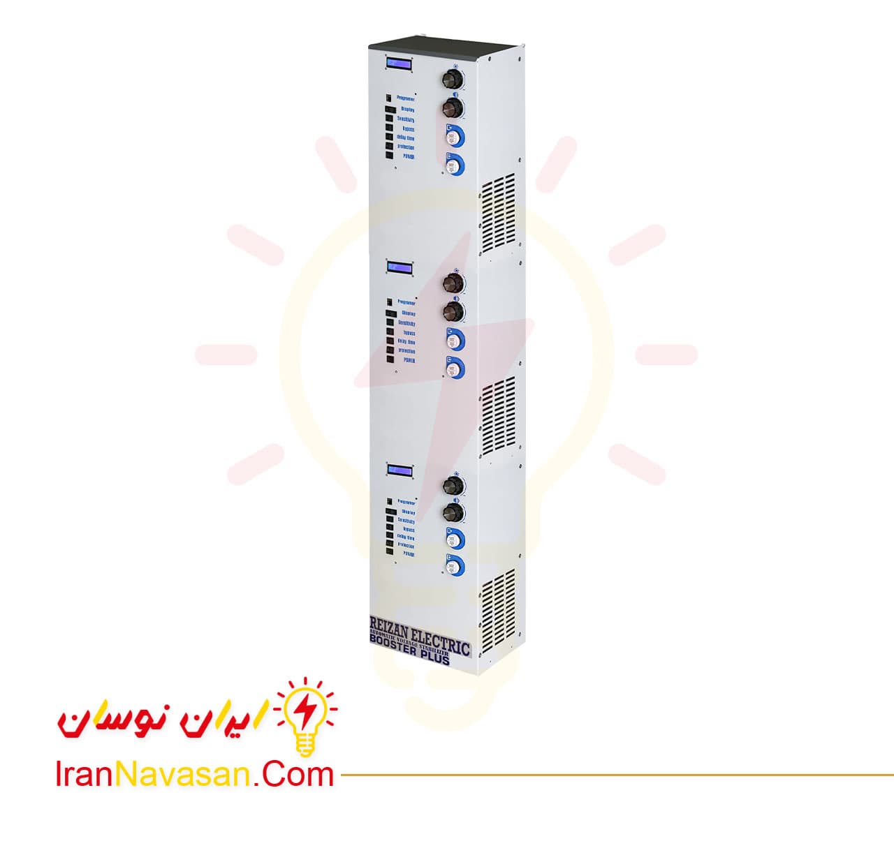 استابلایزر 18000 ولت آمپر هوشمند ریزان - کل منزل - ماینر - دستگاه های حساس - سه فاز-Smart Stabilizer 18000 VA Rizan - All Home -Miner - Sensitive Devices - 3Phase irannavasan-pic1