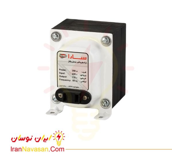 ترانس تبدیل 220 به 110 ولت با توان 350 وات سارا-Transformer 220 to 110 volts 350 watts Sara-irannavasan-pic1