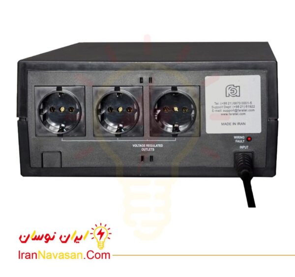 استابلایزر اس تی بی 2000m فاراتل - خانگی و آزمایشگاهی - STB 2000M-Stabilizer 2000 VA Faratel Domestic and laboratory STB2000M , STB2000M-WHD-irannavasan-pic2