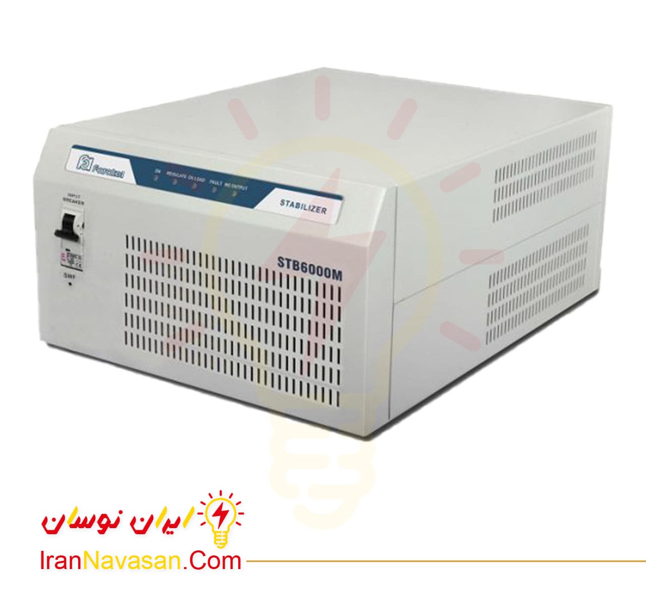 استابلایزر اس تی بی 6000m فاراتل با توان 6000 ولت آمپر - خانگی و آزمایشگاهی - STB 6000M-Stabilizer 6000 VA Faratel Power meter Whole House and Laboratory - STB6000M-Irannavasan-pic1