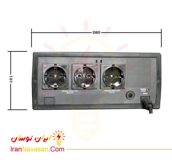 استابلایزر پرینس واش 10 فاراتل - ماشین لباس شویی و ظرف شویی - WASH 10K-Stabilizer PRINCE Wash 10 Faratel Washing machine and dishwasher-irannavasan-pic2